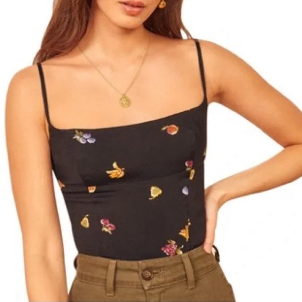 Reformation Grace Top in Fruit Salad Size 12